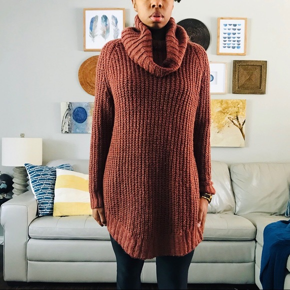 Oversized Soft Chunky Cowl Turtleneck 